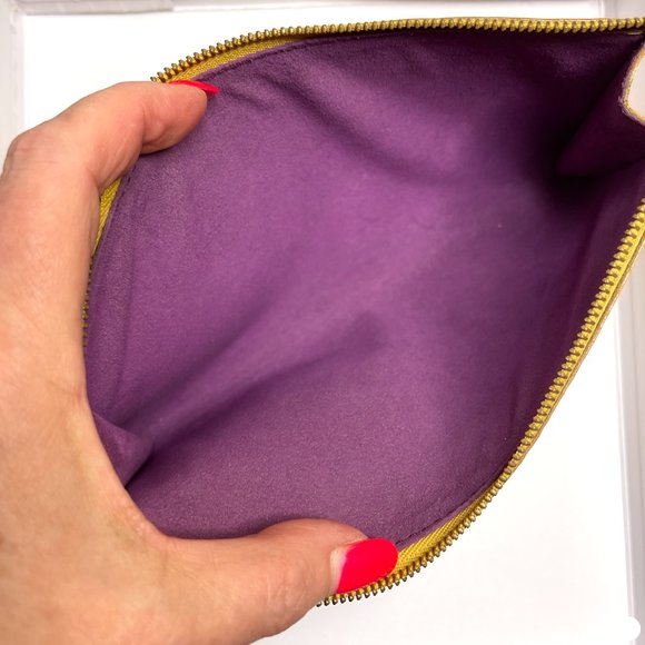 Auc Louis Vuitton Yellow Epi Leather Pochette Clutch Bag - Picture 5 of 11